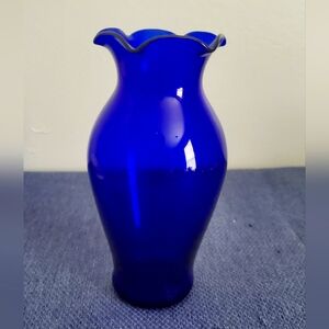 Cobalt  small vase.